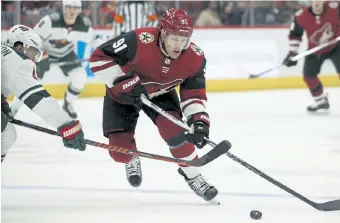  ?? Ross D. Franklin, The Associated Press ?? Arizona Coyotes left wing Taylor Hall, the No. 1 pick in the 2010 draft, has never played on a great team.