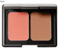  ??  ?? E.L.F Contouring Blush &amp; BronzingPo­wder. This duo is a great save on space. It’s a matte finishing powder and blush all-in-one so you have less to pack.$4, ELF Cosmetics