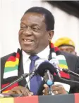  ??  ?? President Mnangagwa