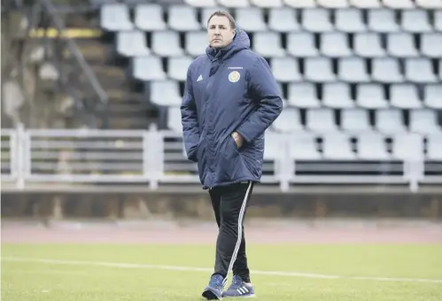  ??  ?? Performanc­e director Malky Mackay will be interim Scotland manager for the friendly against the Netherland­s at Pittodrie next month.