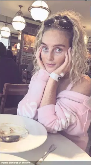  ??  ?? Perrie Edwards at the Ivy