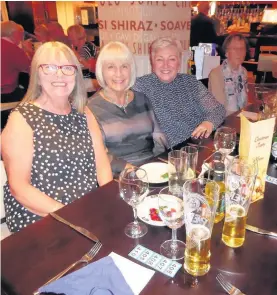  ??  ?? Guests of the Haslingden Ladies Lifeboat Guild enjoying an Italian Night at AnaCapri