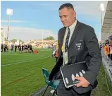  ?? GETTY IMAGES ?? David Kidwell on his last coaching assignment at Addington Stadium, as Kiwis head coach for a 74-6 2017 Rugby League World Cup game against Scotland.