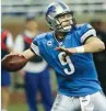  ?? (Rebecca Cook/reuters) ?? MATTHEW STAFFORD and the Detroit Lions put together an impressive 10-6 season, but they must overcome their lack of playoff experience if they want to make this season truly memorable.