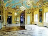  ?? ?? La quadreria barocca, allestita con arredi e boiserie d’epoca riadattati per gli spazi di Palazzo Turinetti