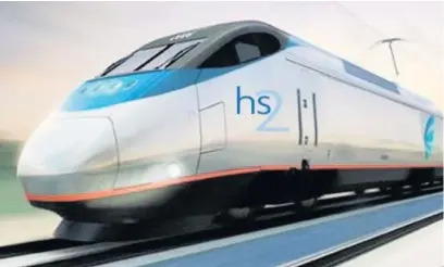  ??  ?? The developmen­t of another stretch of the HS2 rail line has been approved. Q3