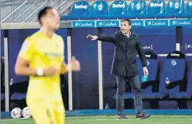  ?? FOTO: EFE ?? Javier Calleja, técnico del Alavés
Ha dado un giro al equipo desde su aterrizaje