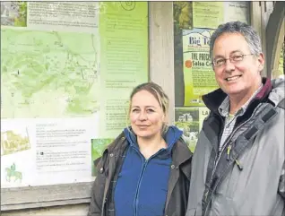  ?? Picture: Dave Scott. ?? Stuart Press and Anne-line Ussing at the Falkland Estate.