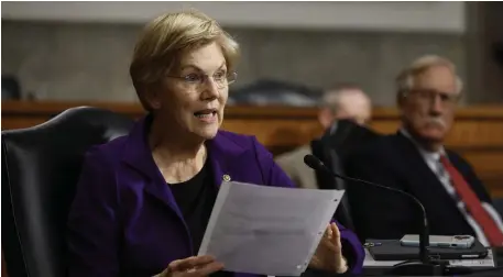  ?? Getty iMAgeS file ?? ‘DON’T KNOW HOW ELSE YOU LOOK AT IT’: U.S. Sen. Elizabeth Warren again called Rep. Kevin McCarthy a traitor on Sunday.