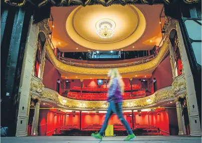  ?? Picture: Steve MacDougall. ?? Perth Theatre’s auditorium and stage are ready for its big reopening.