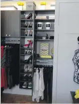  ?? SUPPLIED ?? With a custom closet, small doesn’t have to mean cramped.