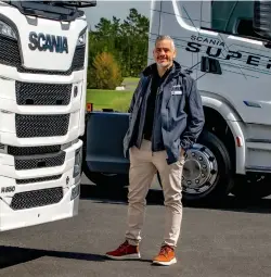  ?? ?? Scania New Zealand managing director Victor Carvalho.