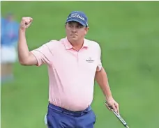  ?? AARON DOSTER, USA TODAY SPORTS ?? “I hope it’s the start of some big things for this year and going forward,” Jason Dufner said after his win Sunday.