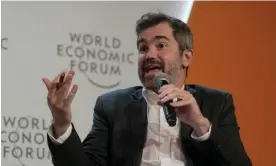  ?? ?? Luiz Fernando do Amaral, CEO of the Science Based Targets initiative (SBTi), which certifies whether a company is on track to help limit global heating to under 1.5C. Photograph: Valeriano Di Domenico/World Economic Forum