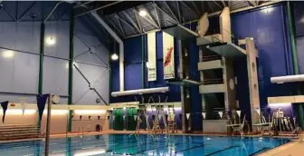  ?? CITIZEN FILE PHOTO ?? The Prince George Aquatic Centre features a 50-metre pool and 10-metre dive tower.
