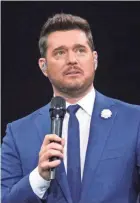  ?? ROB GRABOWSKI/INVISION/AP ?? Michael Bublé is back in Milwaukee with a Fiserv Forum show Sept. 14 that was delayed from 2020.