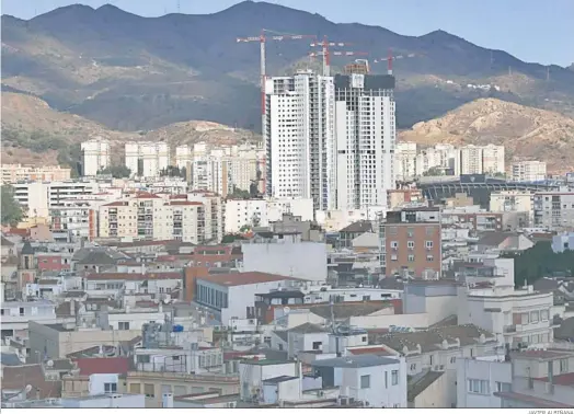  ?? ?? Vista de las obras de las torres de Martiricos.
JAVIER ALBIÑANA