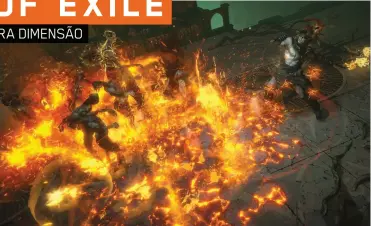  ??  ?? Path of Exile é um RPG de ação bastante exigente e desafiante