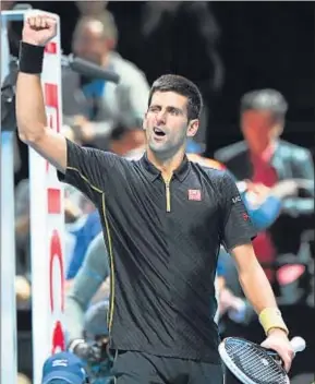  ?? ANDY RAIN / EFE ?? Djokovic celebra el triunfo ante Nishikori