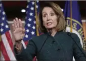  ?? J. SCOTT APPLEWHITE — THE ASSOCIATED PRESS ?? Speaker of the House Nancy Pelosi, D-Calif., has asked President Donald Trump to postpone his State of the Union address.