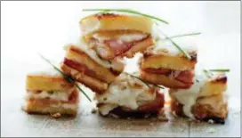  ?? CHRIS ANDRE/PARTIES THAT COOK ?? These little Croque Monsieurs make charming for your next party. appetizers