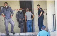  ??  ?? POLICE SEAL off the murder scene in Haifa yesterday. (Omri Stein/Flash90)