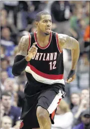  ?? TONY GUTIERREZ / ASSOCIATED PRESS ?? Free-agent center LaMarcus Aldridge said Saturday that he’s leaving Portland for the San Antonio Spurs, joining veteran stars Tim Duncan, Tony Parker and Manu Ginobili.