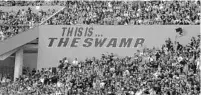  ?? CHRIS TROTMAN/GETTY ?? UF announces it will allow 20% capacity, or 17,710 people, for football games at the Swamp in order to meet social distancing guidelines.