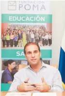  ??  ?? Monitoreo. Alejandro Poma, director ejecutivo de Fundación Poma, habló sobre el aporte del Índice de Progreso Social.