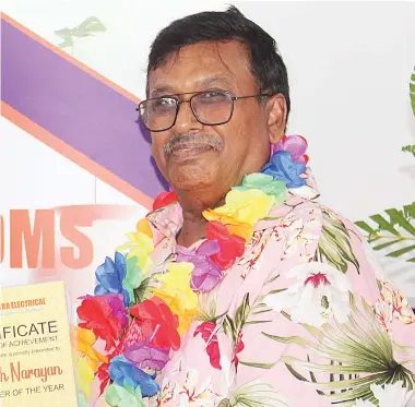  ?? Photo: Eventuros Fiji ?? Sigatoka Electric Limited managing director, Vijay Narayan.