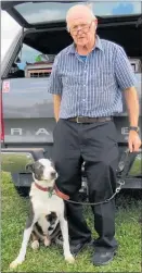  ?? PICTURE / SUPPLIED ?? Merv Cameron and Clyde at the Dargaville Field Days.