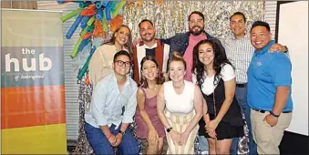  ?? COURTESY OF KAREN GOH ?? Innovation Lab members and advisers celebrate in May after the graduation for The Hub of Bakersfiel­d program. Back row, from left, Dorian Wheeler, Jacob Erakat, Aaryck Enriquez, Jorge Barrientos and Daryl Dean B. Santos; front row, from left, Vicheka Ek, Heather Laganelli, Brittni Brewer and Juliana Gonzalez. The Innovation Lab is currently recruiting for its latest cohort.