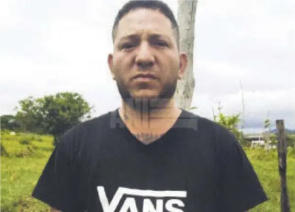  ?? CORTESÍA ?? Ronny Danilo López González, quien responde al sobrenombr­e de Oso, es un nicaragüen­se de 37 años conocido por las autoridade­s desde hace más de una década. En la actualidad guarda seis meses de prisión preventiva.