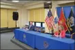  ?? PHOTO PROVIDED ?? Albany County Executive Dan McCoy and Albany County Health Commission­er Dr. Elizabeth Whalen brief the media on the latest regarding the COVID-19 pandemic.