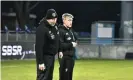  ?? Photograph: Thierry Breton/AFP/Getty Images ?? La Rochelle coaches Jono Gibbes and Ronan O’Gara (right). O’Gara could elevate the Champions Cup to the next level.