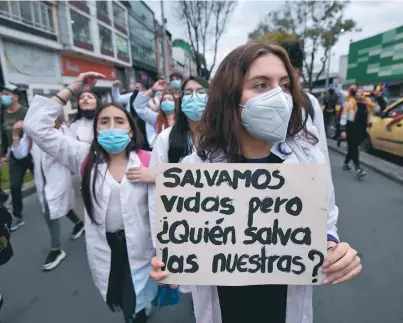  ?? / Mauricio Alvarado - El Espectador ?? La reforma a la salud es uno de los puntos de rechazo del Comité del Paro Nacional.