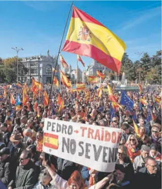  ?? // ABC ?? Manifestac­ión en Cibeles, el pasado 18 de noviembre