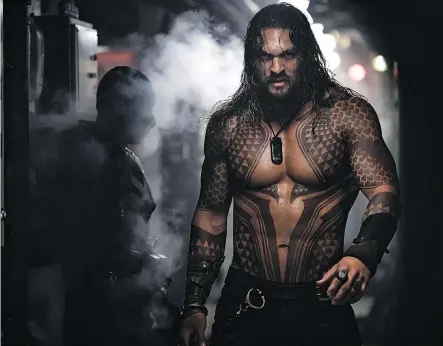  ?? WARNER BROS. ?? “When Batman v Superman came out and it introduced Wonder Woman, she came in and blew it open, says Aquaman star Jason Momoa.