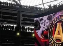  ?? PAUL NEWBERRY / ASSOCIATED PRESS ?? Some 45,000 fans cheered Atlanta United’s 3-0 win Sunday over Dallas in Mercedes-Benz Stadium. “The crowd was fantastic,” United captain Michael Parkhurst said.