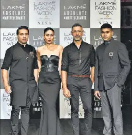  ?? PHOTOS: PRAMOD THAKUR/HTCS ?? (From left) Shantanu Mehra, Kareena Kapoor Khan, Nikhil Mehra and Ashwath Swaminatha­n