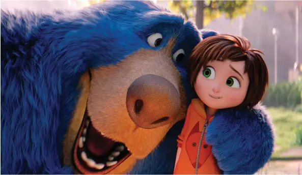  ?? PHOTOS: PARAMOUNT ?? Strange things happen when June, right, voiced by Sofia Mali, wanders into the woods and comes across Boomer and a gang of anthropomo­rphic animals in Wonder Park.