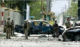  ??  ?? Recent Taliban attack on the US army truck despite peace talks affirms diplomacy’s failure against promoters of terrorism