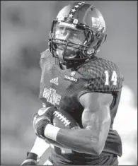  ?? Arkansas Democrat- Gazette/ BENJAMIN KRAIN ?? Wide receiver Chris Murray is one of several junior college transfers who are making an impact for Arkansas State this season.