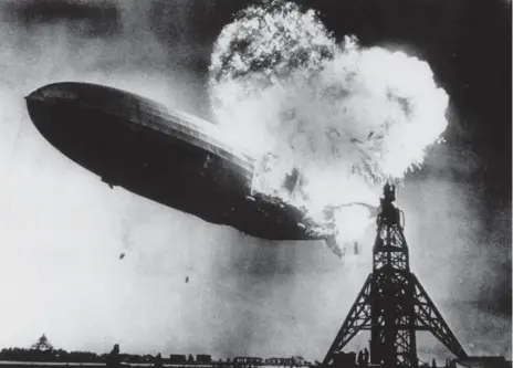  ?? THE ASSOCIATED PRESS FILE PHOTO ?? Eight decades ago, the Hindenburg exploded over the Lakehurst naval air station in Lakehurst, N.J., killing 36 passengers and crew.