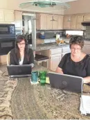  ?? ANGELIQUE SOENARIE/THE REPUBLIC ?? Alice Atlas (right) of Ahwatukee Foothills will be Cox’s first residentia­l gigabit subscriber in Phoenix. Her daughters, including Allison (left), also will use the service.