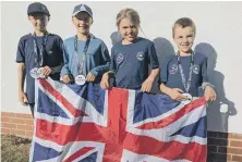  ?? ?? Filey Sailing Club juniors excelled for GB in the World Championsh­ips