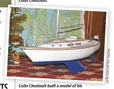  ??  ?? readers, like John, certainly do Colin Chestnutt built a model of his beloved Fulmar to relive his cruising exploits