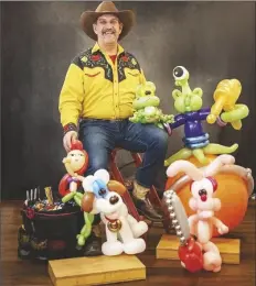  ?? LOANED PHOTO ?? ARIZONA RICK THE BALLOON COWBOY will be one of the guests of the Summer Reading Program at Yuma County libraries.