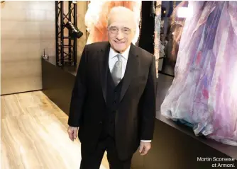  ?? ?? Martin Scorsese at Armani.