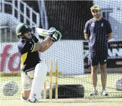  ??  ?? HARD-HITTING: Faf du Plessis says South Africa and Australia are both extremely competitiv­e, but the players try and leave it all on the field.